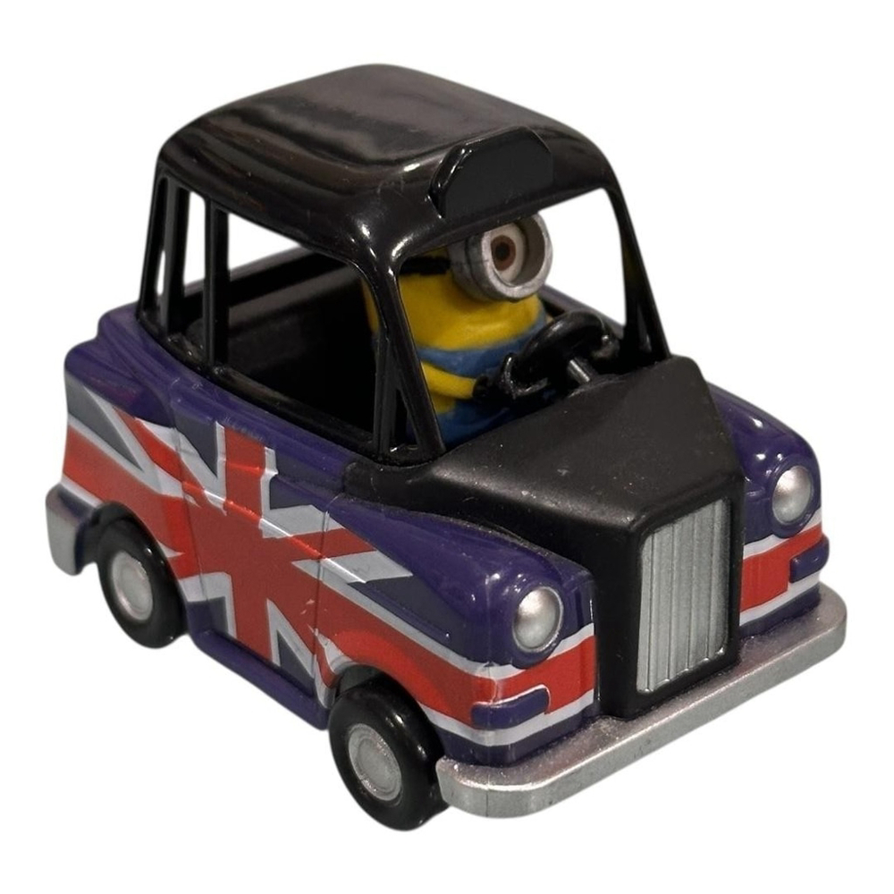 Universal Studios Minions Union Jack Taxi Diecast Car 1:55 Scale Toy Vehicle
